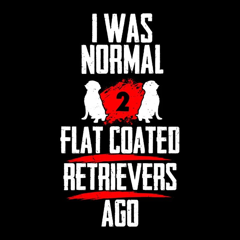 War normal 2 Flat Coated Retrievers voher