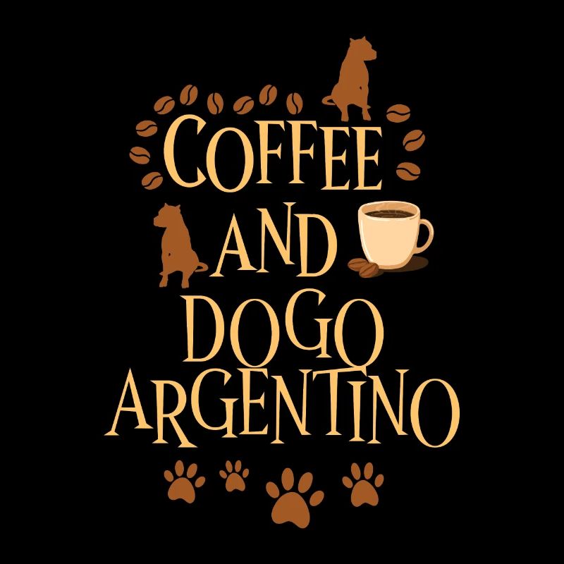 Coffee and Dogo Argentino