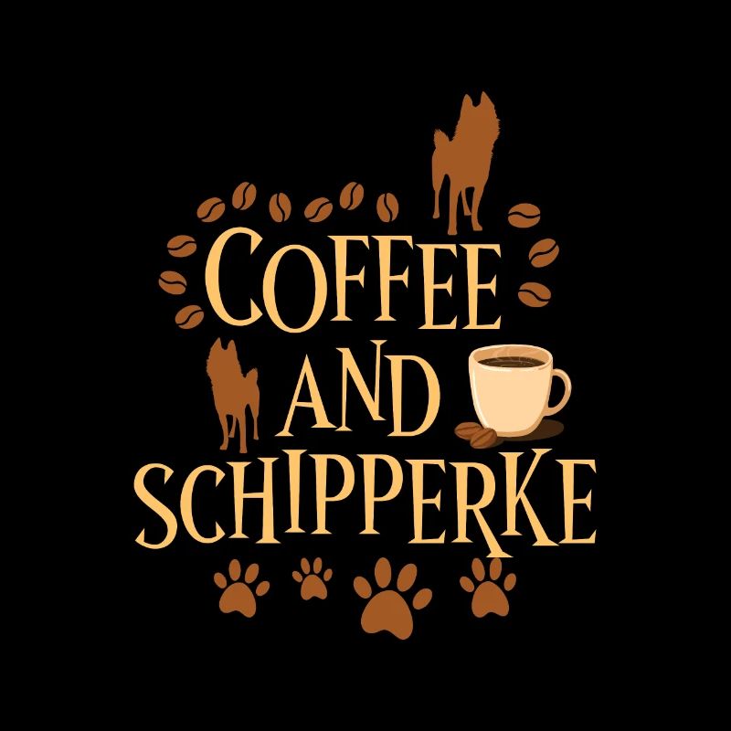Kaffee und Schipperke