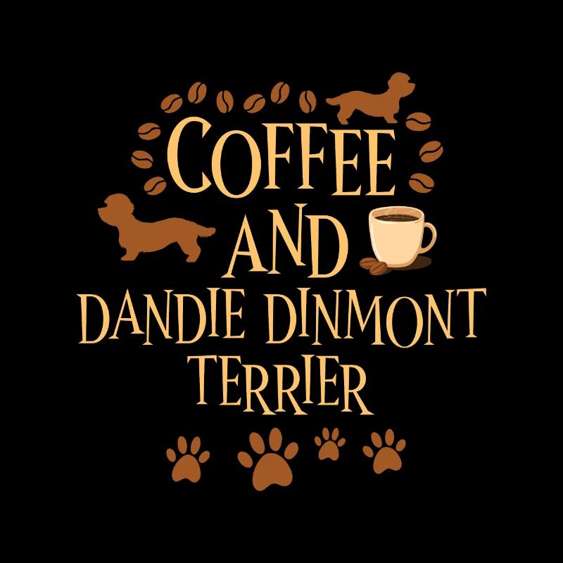 Coffee and Dandie Dinmont Terrier