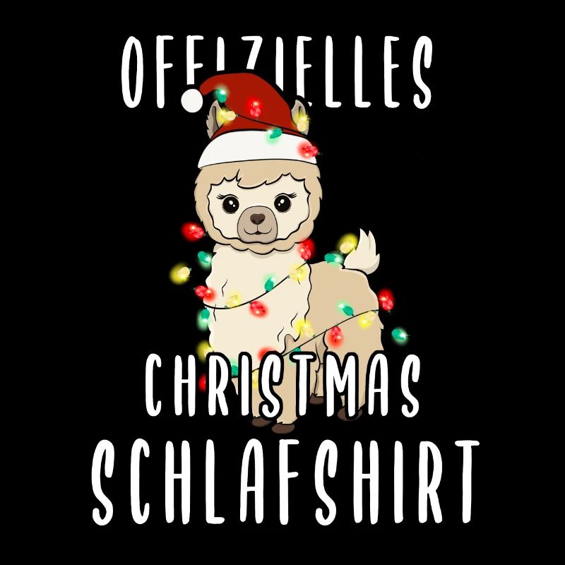 Chemise de couchage de Noël Lama