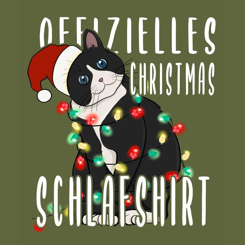 Chemise de couchage de Noël pour chat