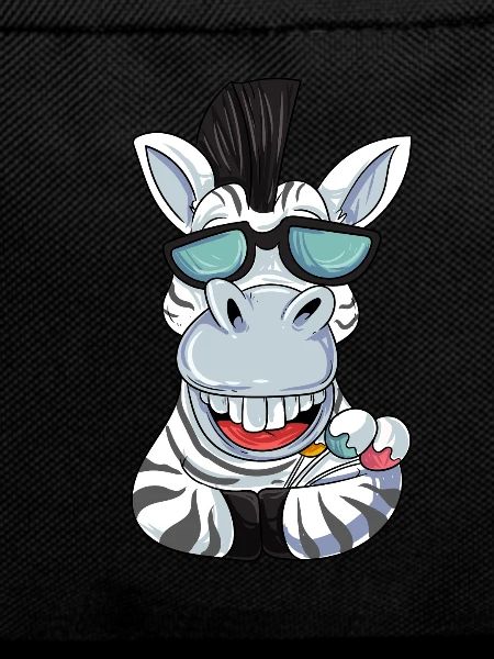 Zebra with sunglasses