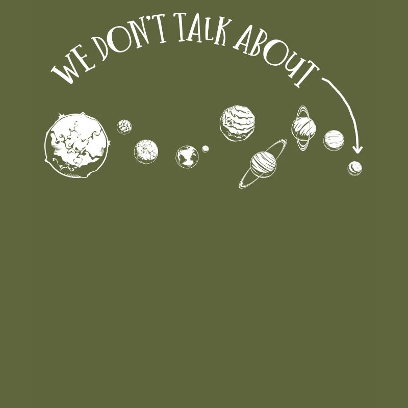 We're not talking about Pluto, planets, Pluto