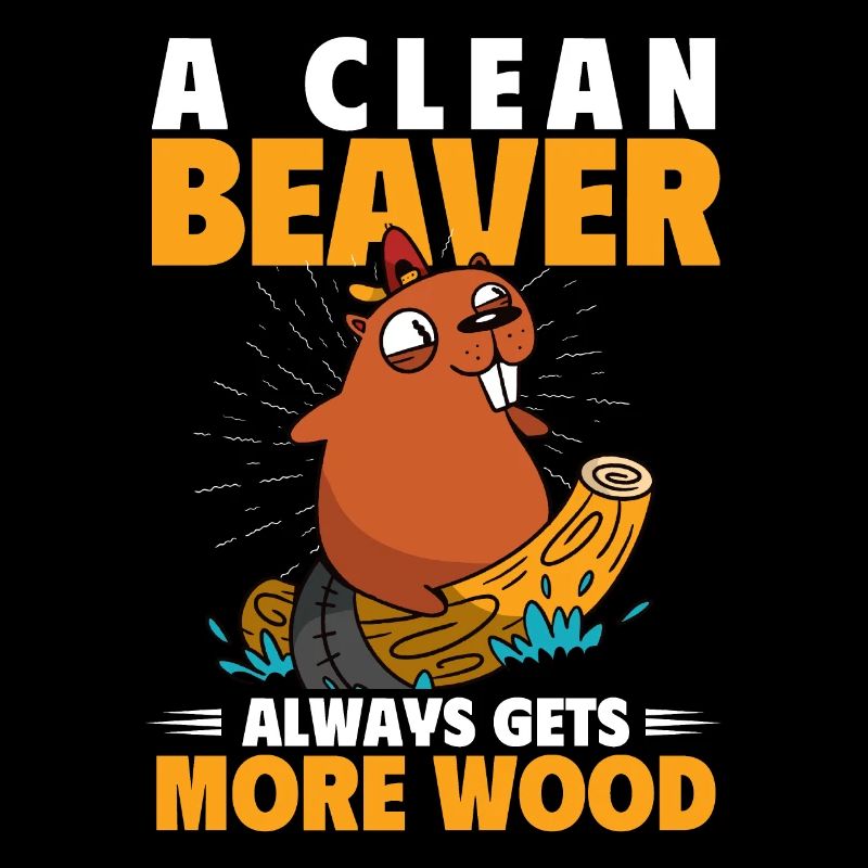 Un castor propre obtient de plus en plus de bois