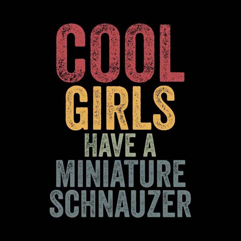 Les filles cool ont un schnauzer miniature