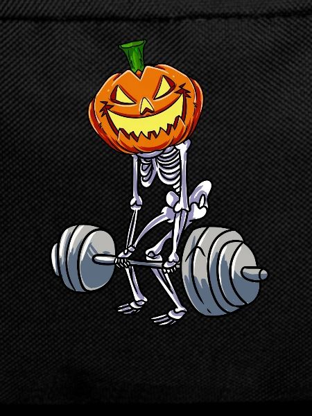 Deadlift Skeleton Pumpkin