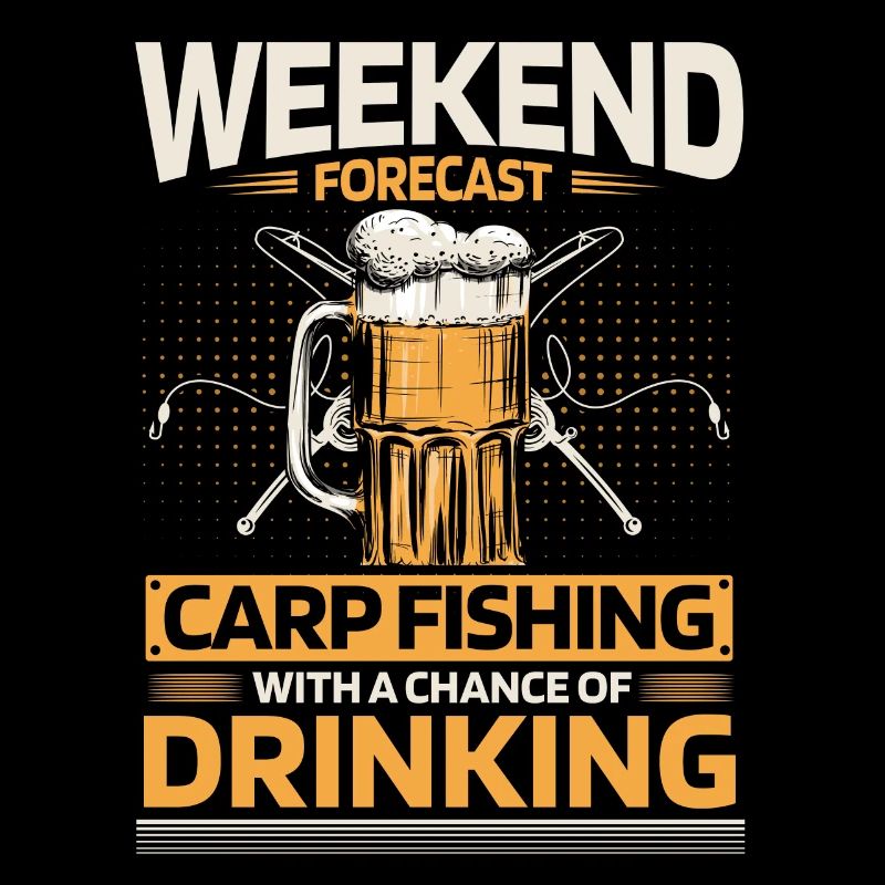 Carp fishing and drinking.