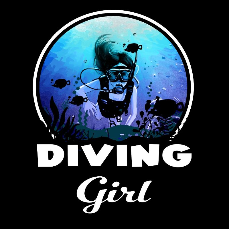 Diving Girl Tauchen Geschenk