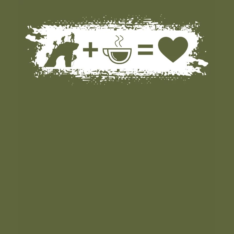 Grunge Rectangle - Heart - Coffee - Climbing -