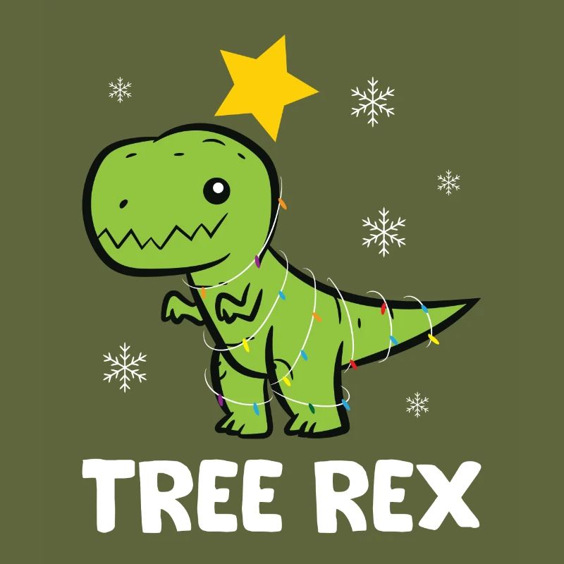 T-Rex - Flocon de neige Étoile de lumière Tree Rex