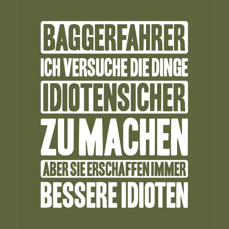 Baggerfahrer Baggerführer Heavy Equipment Operator