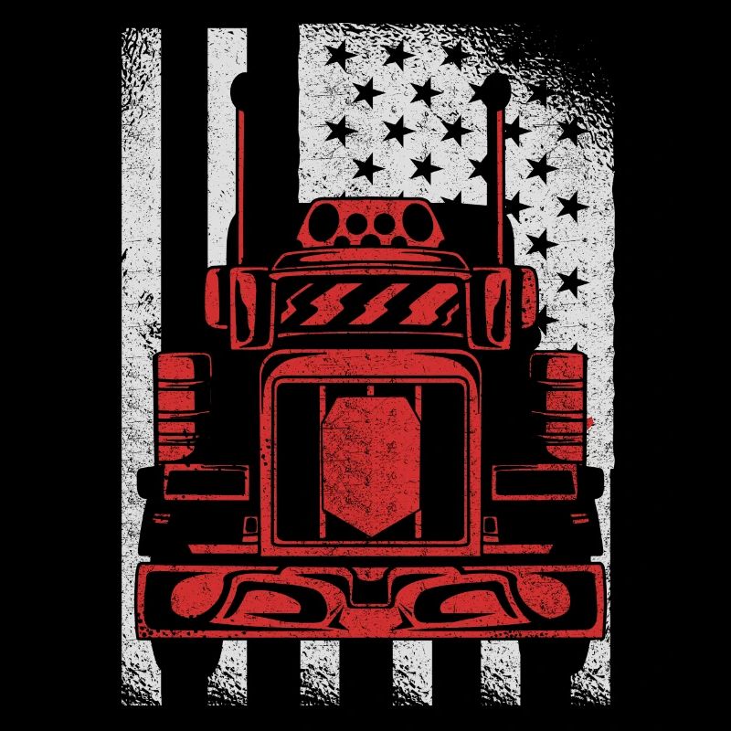 Camionneur Drapeau américain