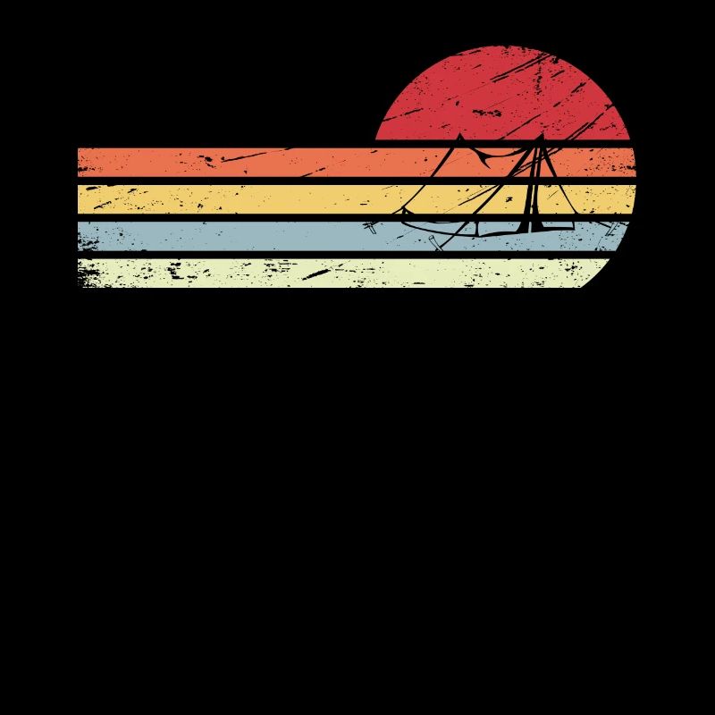 Sonne und Retro Lines - Campingzelt -