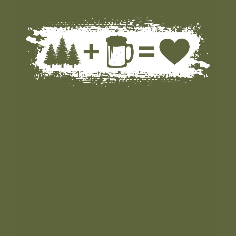 Grunge Rectangle - Heart - Beer - Trees -