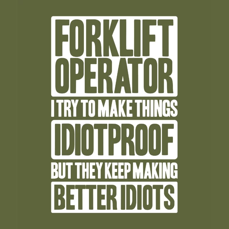 Staplerfahrer Gabelstaplerfahrer Forklift Operator