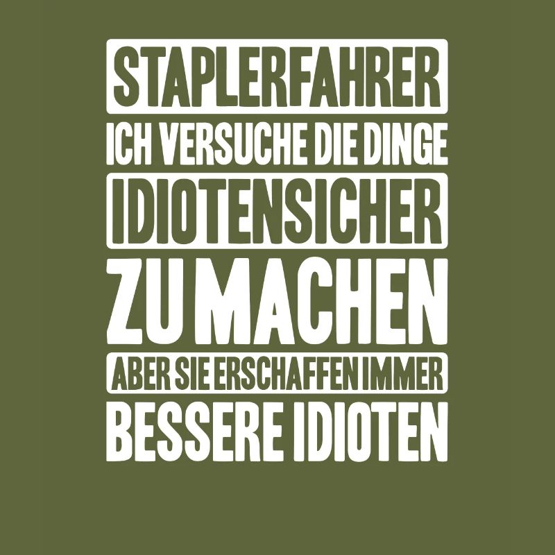 Staplerfahrer Gabelstaplerfahrer Forklift Operator