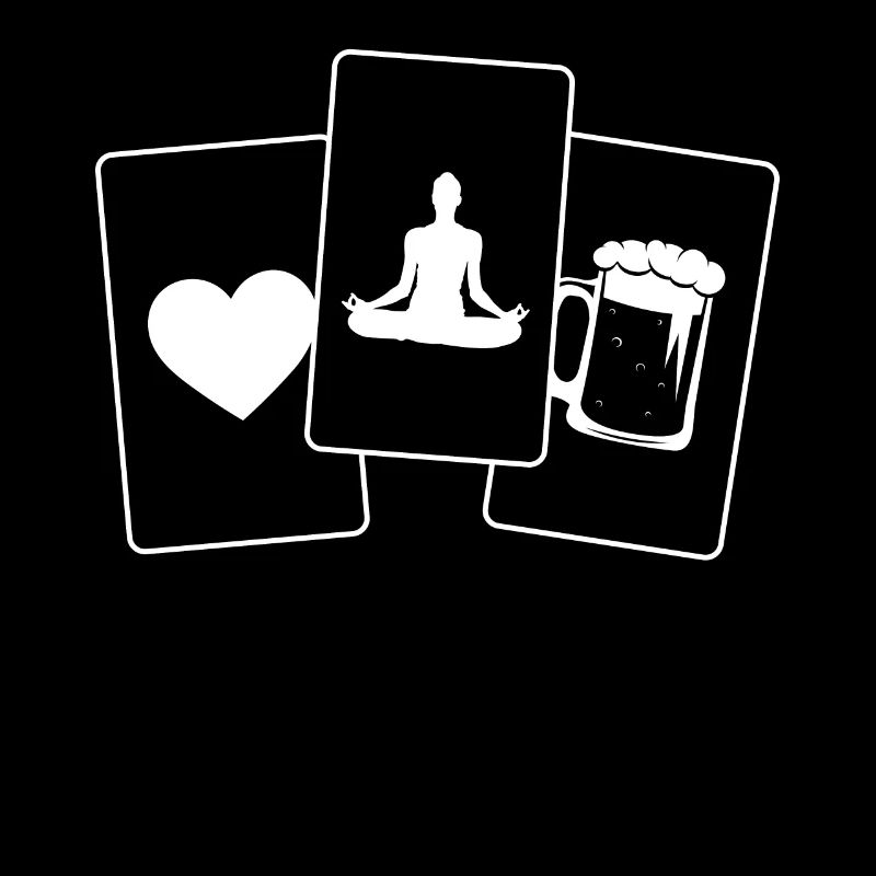 Herz - Bier - Yoga - Herz
