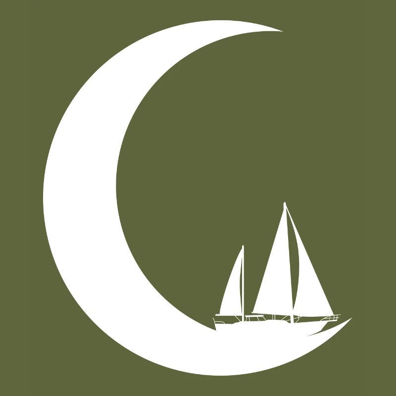 Crescent Moon - Sailing -