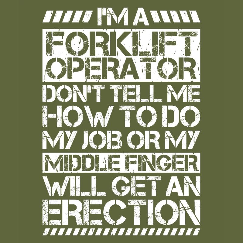 Staplerfahrer Gabelstaplerfahrer Forklift Operator