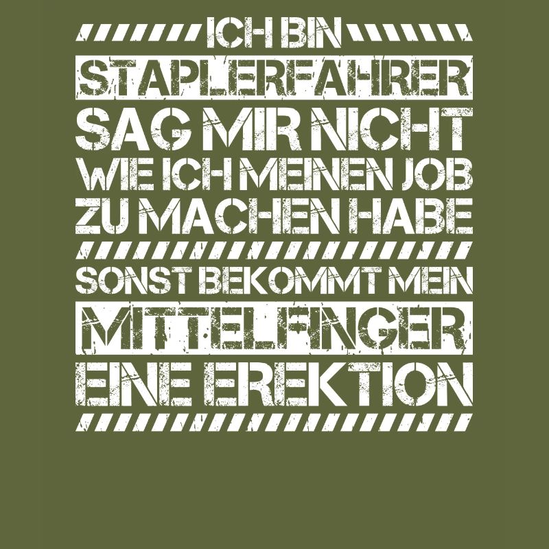 Staplerfahrer Gabelstaplerfahrer Forklift Operator