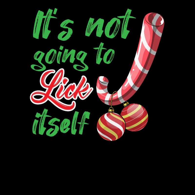 Ironic Candy Cane Lover Pervers Cadeau de Noël