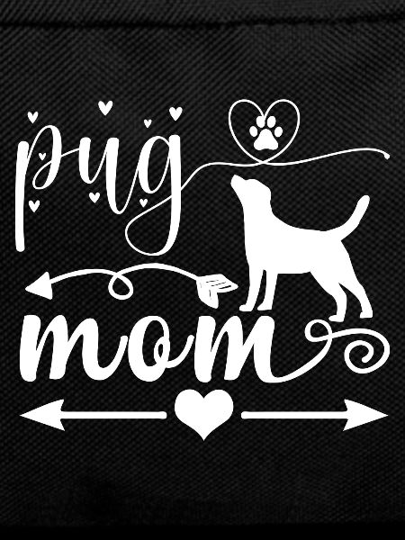 Pug Mama - Arrow - Heart - Paws