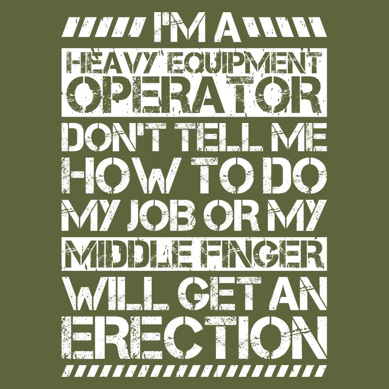 Baggerfahrer Baggerführer Heavy Equipment Operator