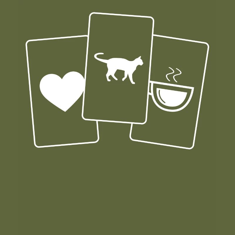 Herz - Kaffee - Katze -