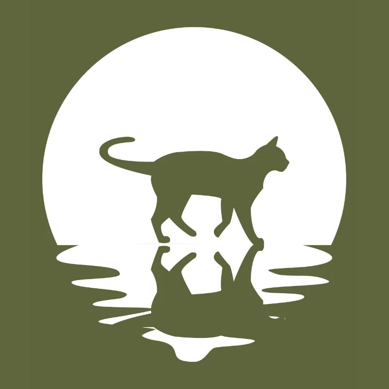 Circle and reflection - Cat -