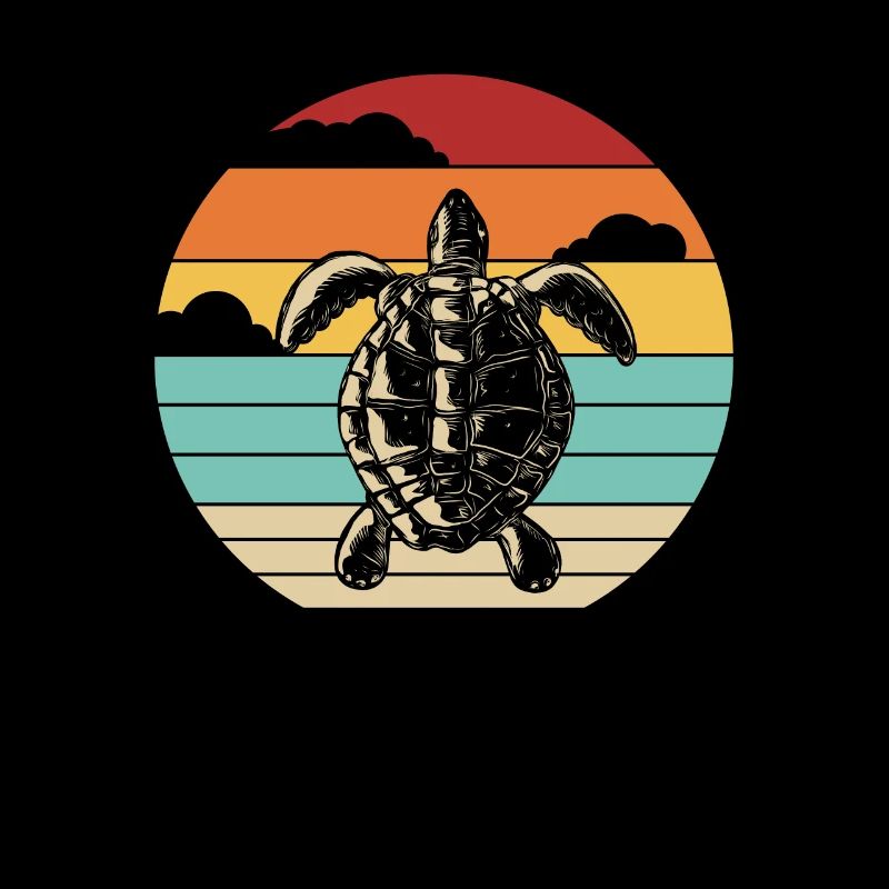 Tortue d’eau rétro