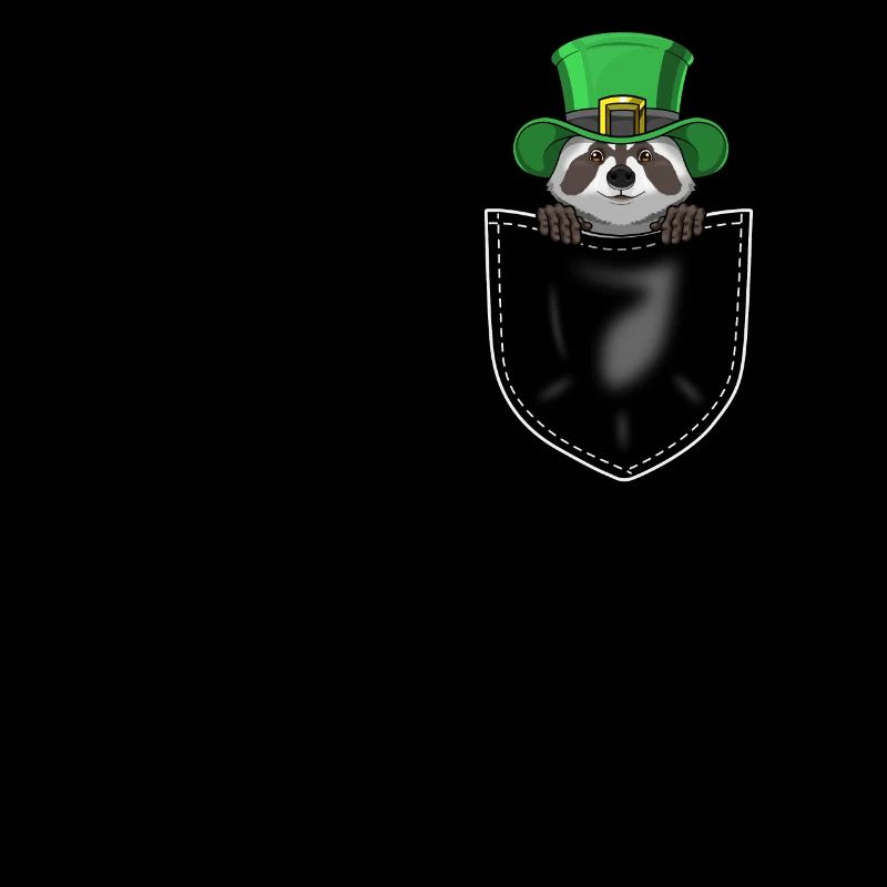 Drôle de raton laveur St. Patrick’s Party Gift