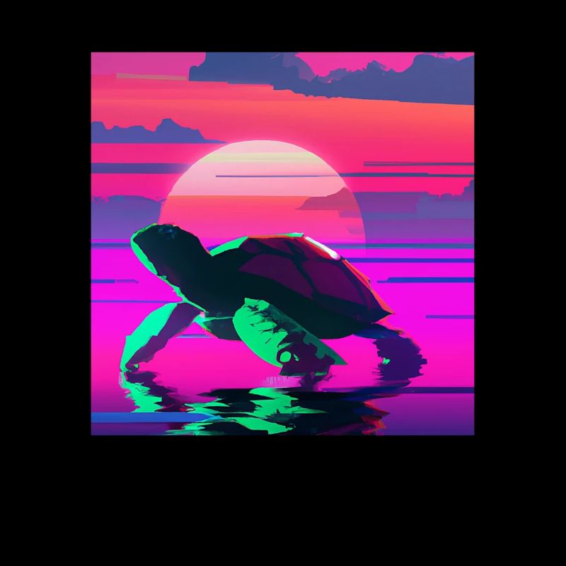 Beach Sunset Tortoise Aquatic Turtle