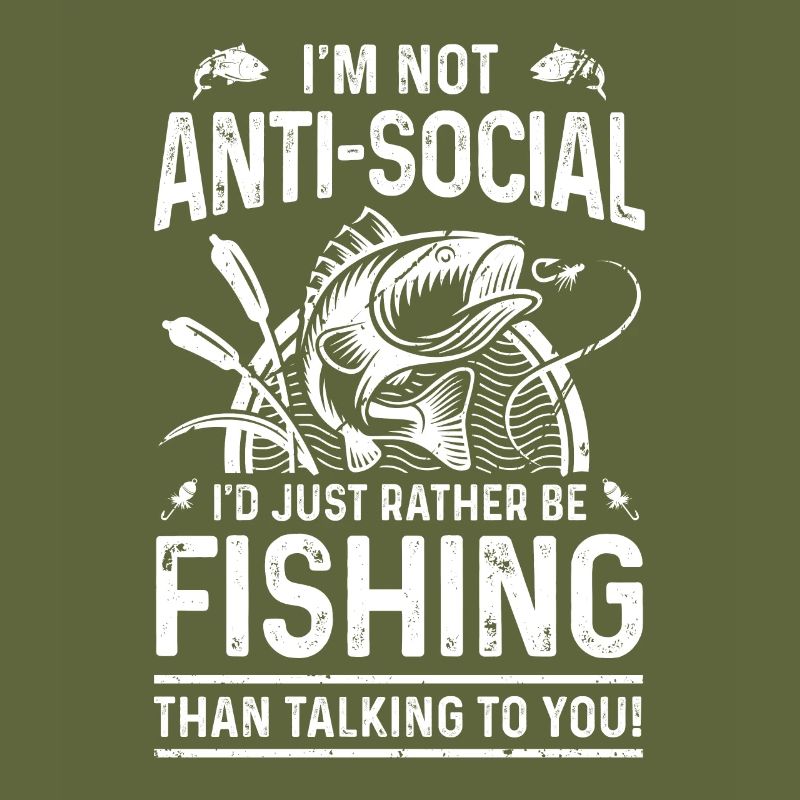 Je ne suis pas antisocial, je préfère simplement pêcher