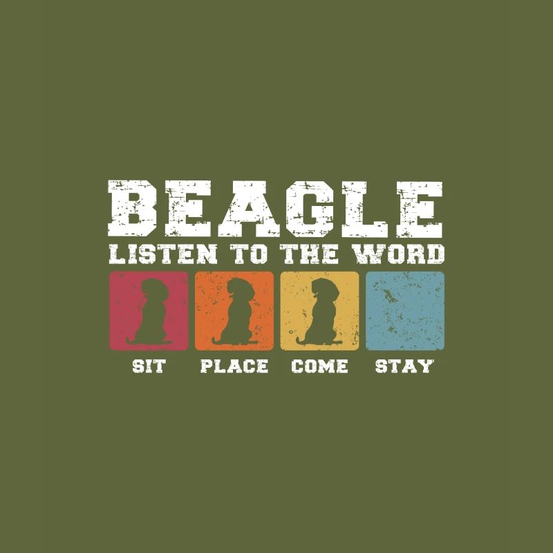 Beagle écoute le mot
