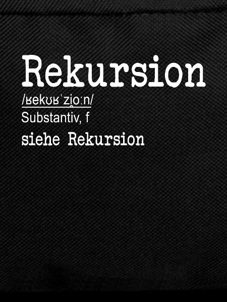 Rekursion Definition Softwareentwickler Coder