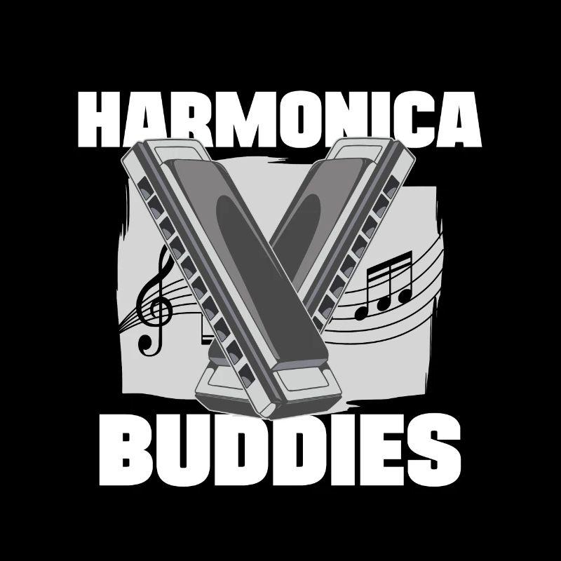Harmonica Buddies Harmonicist Mouth Organ Gift