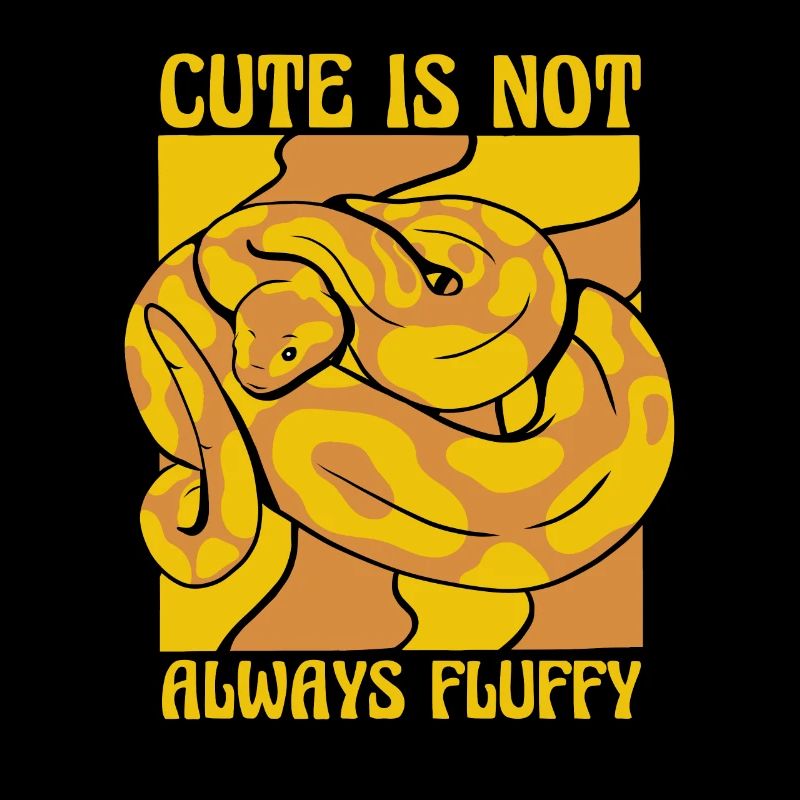 Cute Is Not Always Fluffy Python Snake Banana