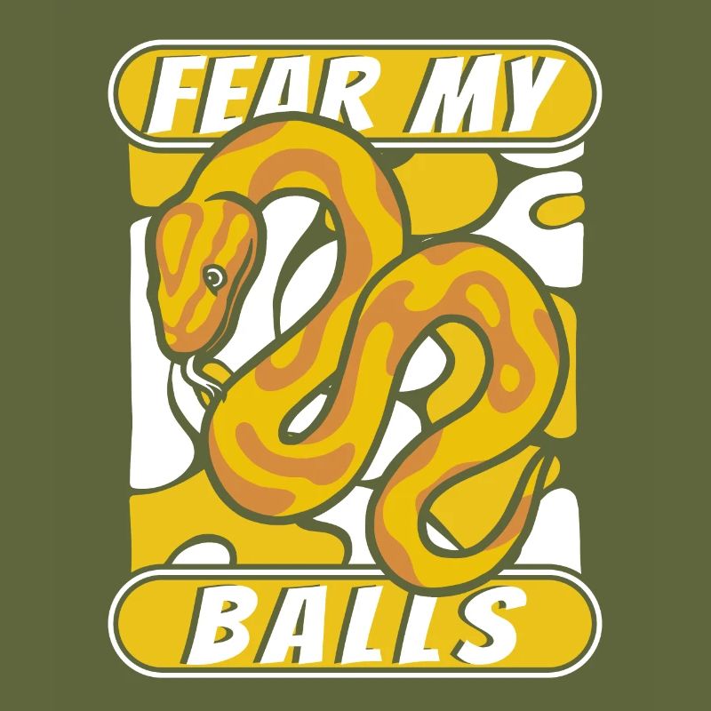 Fear My Balls Python Snake Banana Ball Python