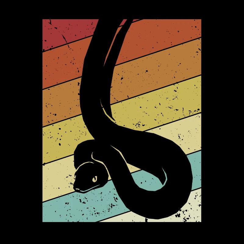 Retro Scale Creepers Python Snake Banana