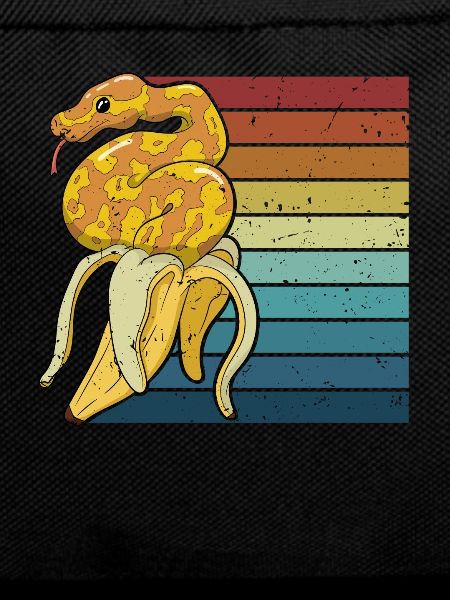 Retro Python Schlange Schuppenkriechtiere Banana