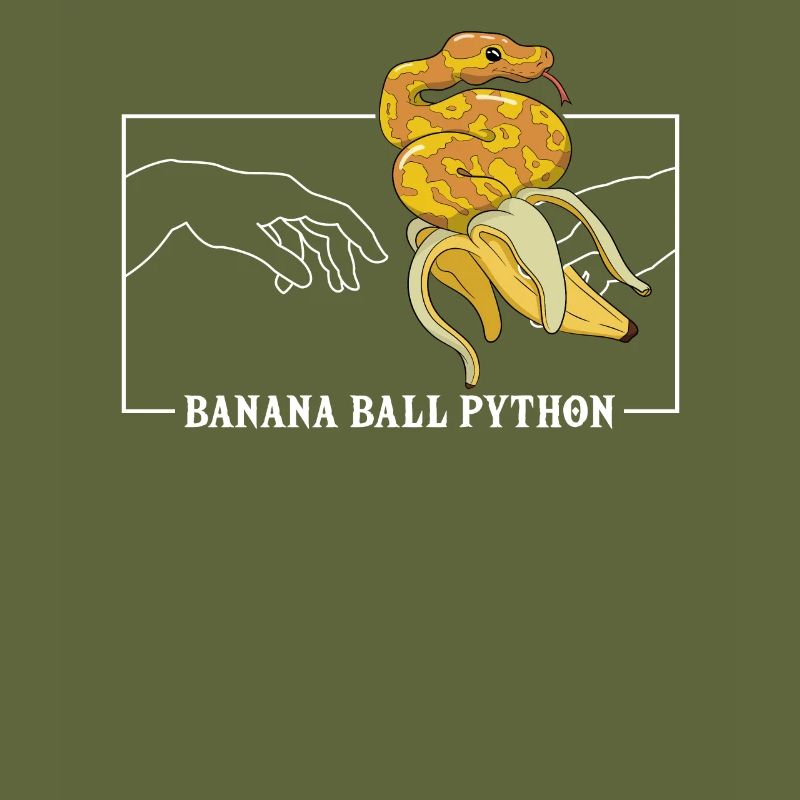 Michelangelo Création d’Adam Banana Ball Python