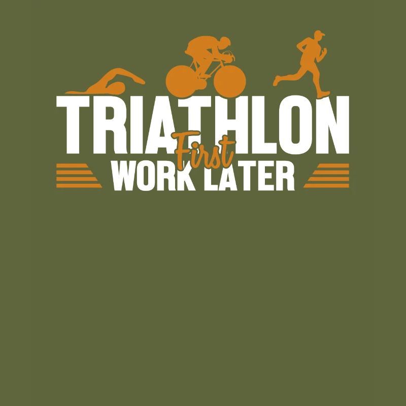 Triathlon First Work Later Triathlete Training
