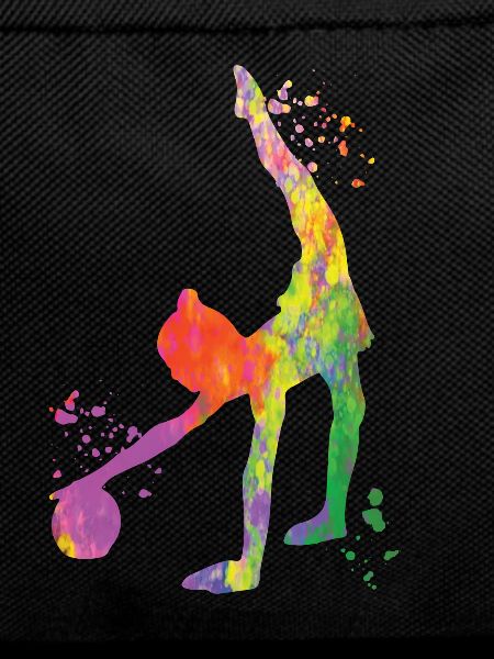 Gymnast with ball rhythmic gymnastics
