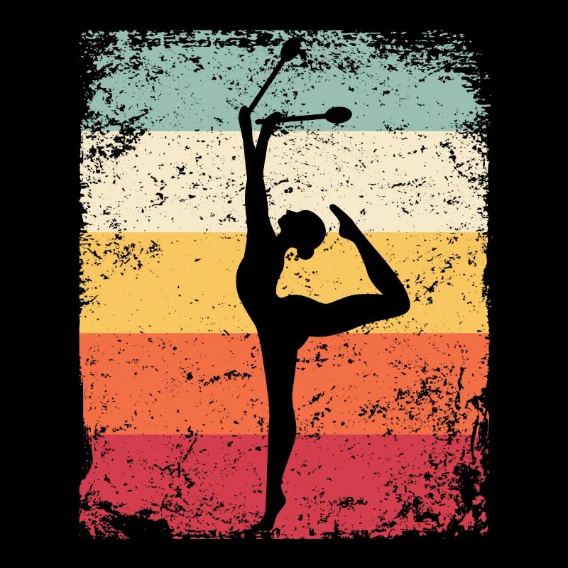 Gymnast Legs Retro Rhythmic Gymnastics
