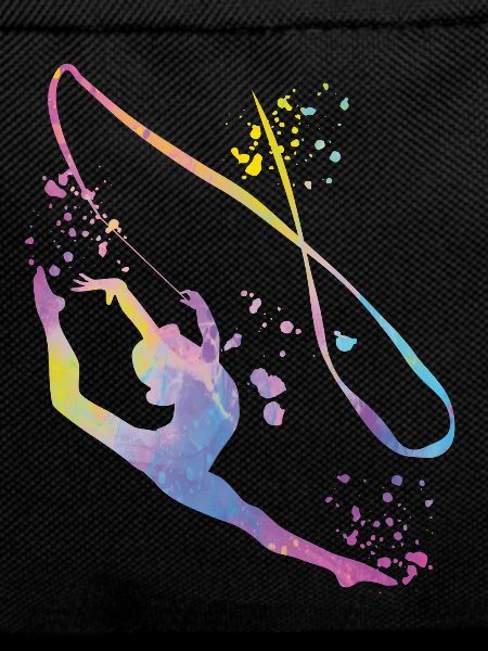 Gymnast with Band Rhythmic Gymnastics