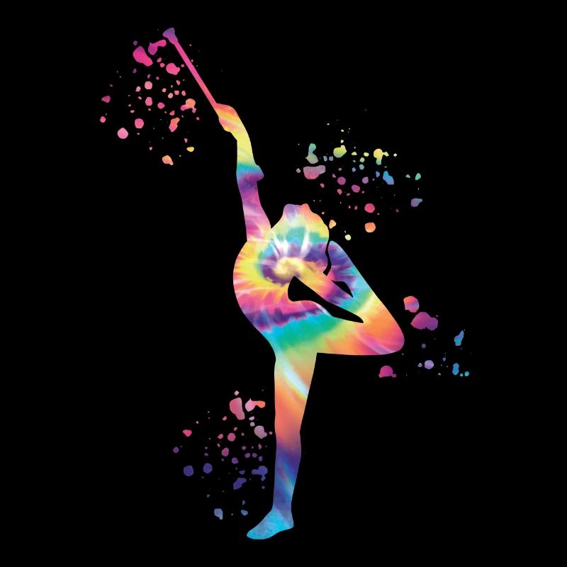 Gymnast with Baton Rhythmic gymnastics