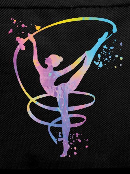 Gymnast with Band Rhythmic Gymnastics