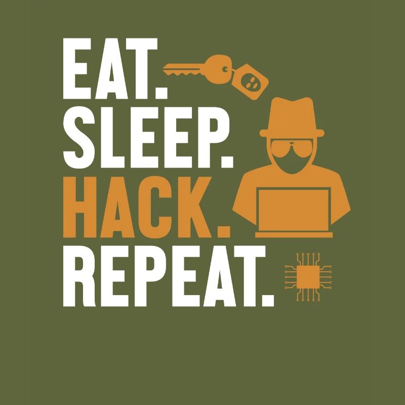 Eat Sleep Hack Repeat Social Engineering Phishing