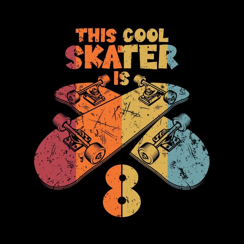 This cool skater is 8